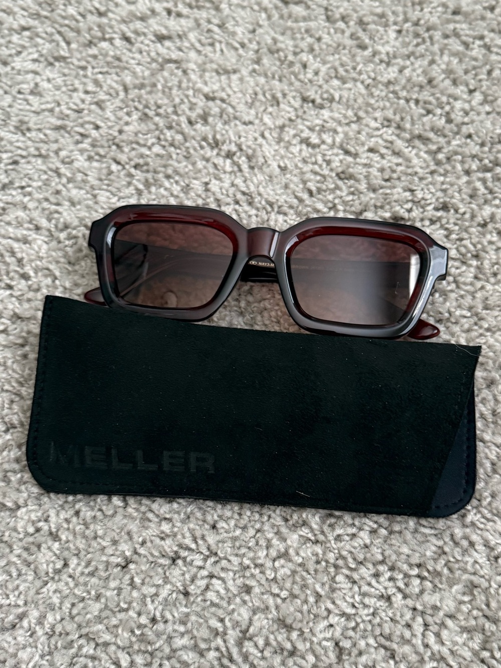 Meller Nayah Maroon Brown Sunglasses